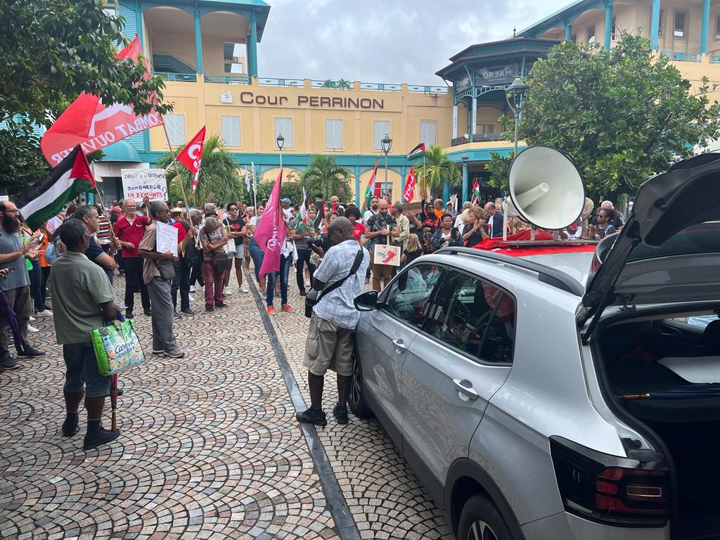 Nouvelle Manifestation En Soutien Aux Palestiniens à Fort De France 